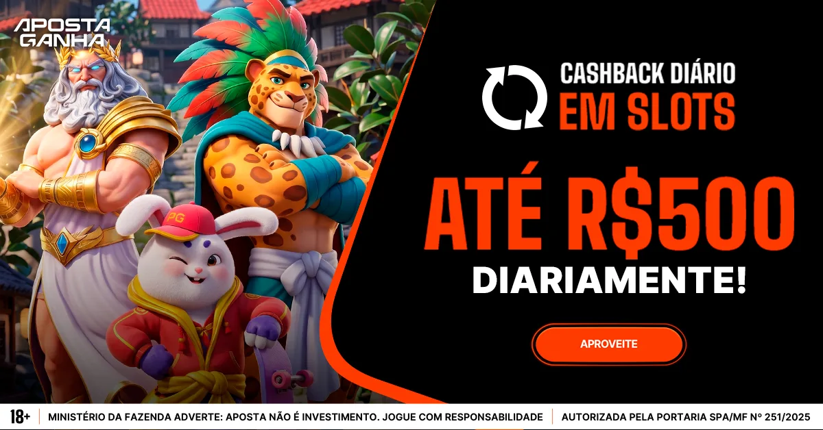 Aposta Ganha: cashback diário em slots